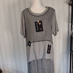 Vtg Endless Options 2 Pc Skirt Set